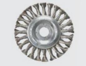 ESCOVA CIRCULAR TORCIDA AÇO CARBONO POLIDO